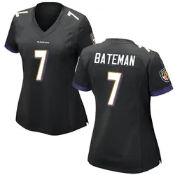 Nike Rashod Bateman Baltimore Ravens Women's Game Black Jersey