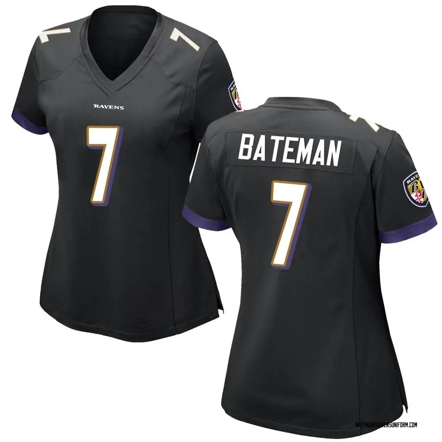 Nike Rashod Bateman Baltimore Ravens Women's Game Black Jersey