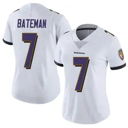 Nike Rashod Bateman Baltimore Ravens Women's Limited White Vapor Untouchable Jersey