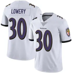 Nike Reuben Lowery Baltimore Ravens Men's Limited White Vapor Untouchable Jersey