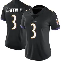 Nike Robert Griffin III Baltimore Ravens Women's Limited Black Alternate Vapor Untouchable Jersey