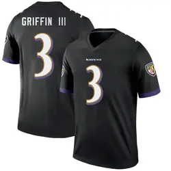 Nike Robert Griffin III Baltimore Ravens Youth Legend Black Jersey