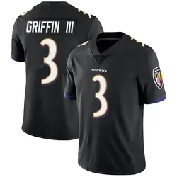 Nike Robert Griffin III Baltimore Ravens Youth Limited Black Alternate Vapor Untouchable Jersey
