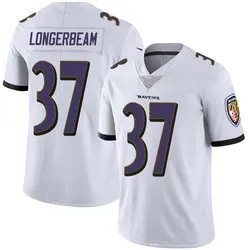Nike Robert Longerbeam Baltimore Ravens Men's Limited White Vapor Untouchable Jersey