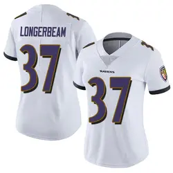 Nike Robert Longerbeam Baltimore Ravens Women's Limited White Vapor Untouchable Jersey