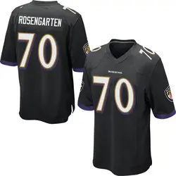 Roger Rosengarten Baltimore Ravens Men's Game Black Jersey