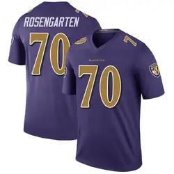 Roger Rosengarten Baltimore Ravens Men's Legend Purple Color Rush Jersey