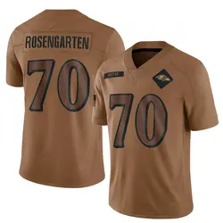 Nike Roger Rosengarten Baltimore Ravens Youth Limited Brown 2023 Salute To Service Jersey