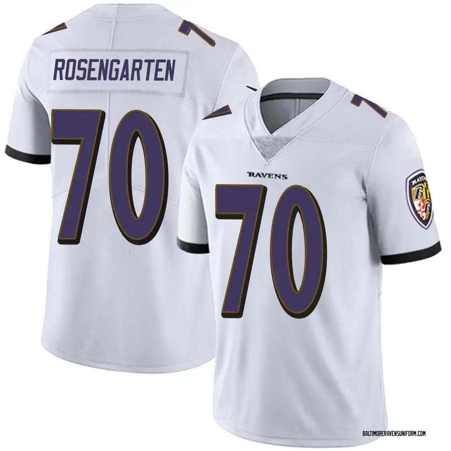 Nike Roger Rosengarten Baltimore Ravens Youth Limited White Vapor Untouchable Jersey