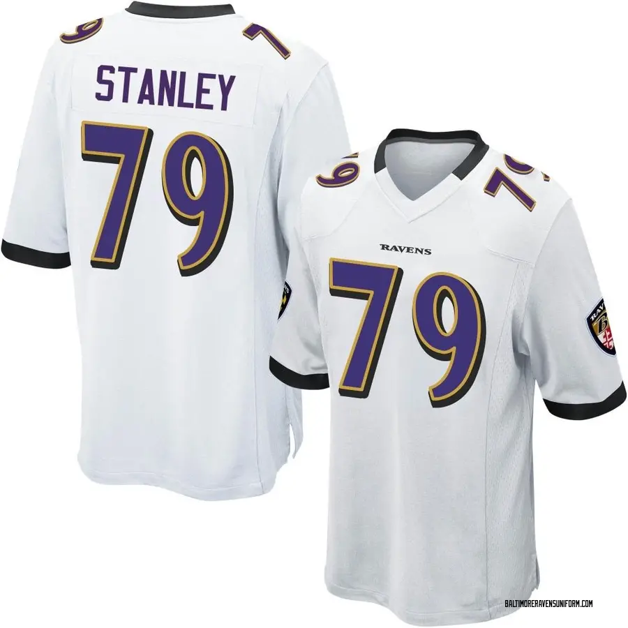 Nike Ronnie Stanley Baltimore Ravens Men's Game White Jersey