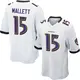 Nike Ryan Mallett Baltimore Ravens Men's Game White Jersey
