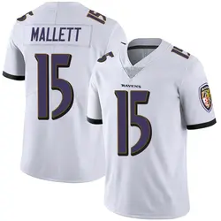 Nike Ryan Mallett Baltimore Ravens Men's Limited White Vapor Untouchable Jersey