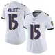 Nike Ryan Mallett Baltimore Ravens Women's Limited White Vapor Untouchable Jersey