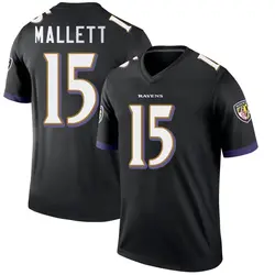 Nike Ryan Mallett Baltimore Ravens Youth Legend Black Jersey