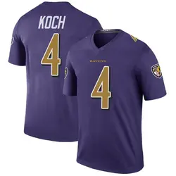 Sam Koch Baltimore Ravens Men's Legend Purple Color Rush Jersey