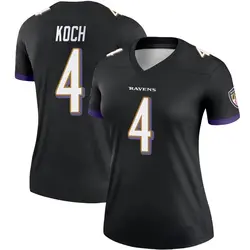 Nike Sam Koch Baltimore Ravens Women's Legend Black Jersey