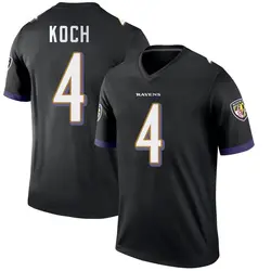 Nike Sam Koch Baltimore Ravens Youth Legend Black Jersey