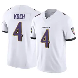 Nike Sam Koch Baltimore Ravens Youth Limited White Vapor F.U.S.E. Jersey