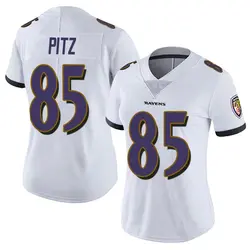 Nike Sam Pitz Baltimore Ravens Women's Limited White Vapor Untouchable Jersey