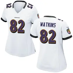 Nike Sammy Watkins Baltimore Ravens Women's Game White Jersey