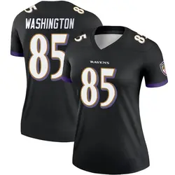 Nike Scotty Washington Baltimore Ravens Women's Legend Black Jersey