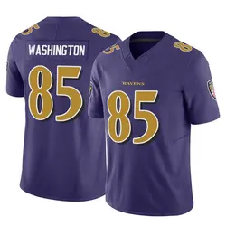 Nike Scotty Washington Baltimore Ravens Youth Limited Purple Vapor F.U.S.E. Jersey