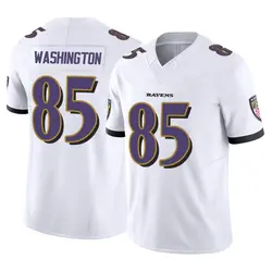 Nike Scotty Washington Baltimore Ravens Youth Limited White Vapor F.U.S.E. Jersey