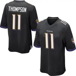 Nike Skylar Thompson Baltimore Ravens Men's Game Black Jersey