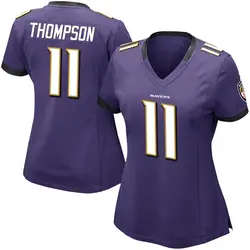 Nike Skylar Thompson Baltimore Ravens Women's Limited Purple Team Color Vapor Untouchable Jersey