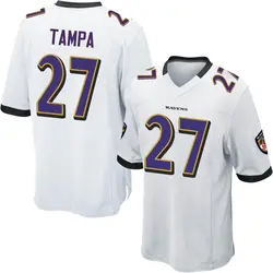 Nike T.J. Tampa Baltimore Ravens Men's Game White Jersey