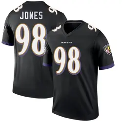 Nike Travis Jones Baltimore Ravens Youth Legend Black Jersey