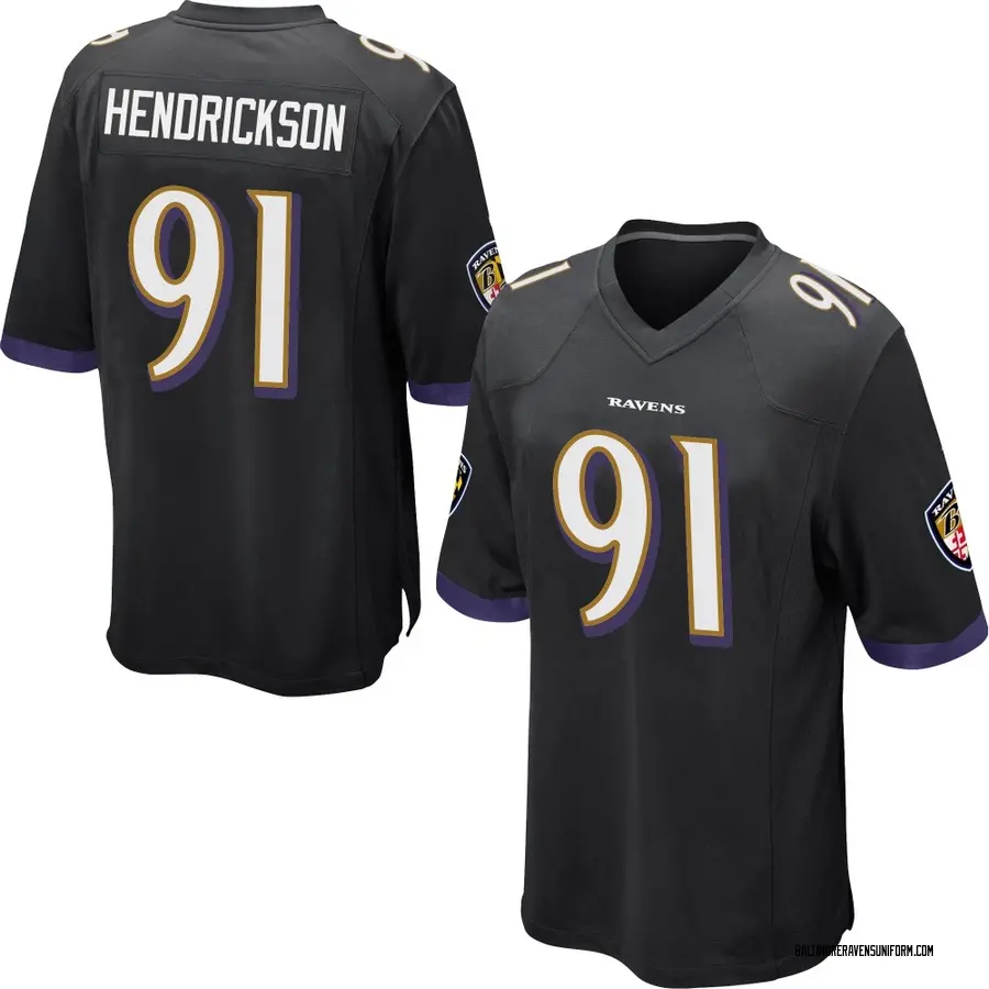Nike Trey Hendrickson Baltimore Ravens Men's Game Black Jersey