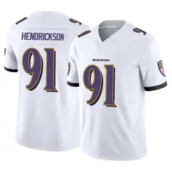 Nike Trey Hendrickson Baltimore Ravens Men's Limited White Vapor F.U.S.E. Jersey