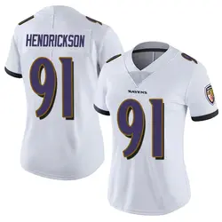 Nike Trey Hendrickson Baltimore Ravens Women's Limited White Vapor Untouchable Jersey