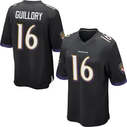 Nike Xavier Guillory Baltimore Ravens Men's Game Black Jersey