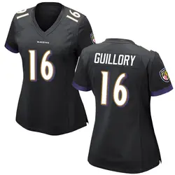 Nike Xavier Guillory Baltimore Ravens Women's Game Black Jersey